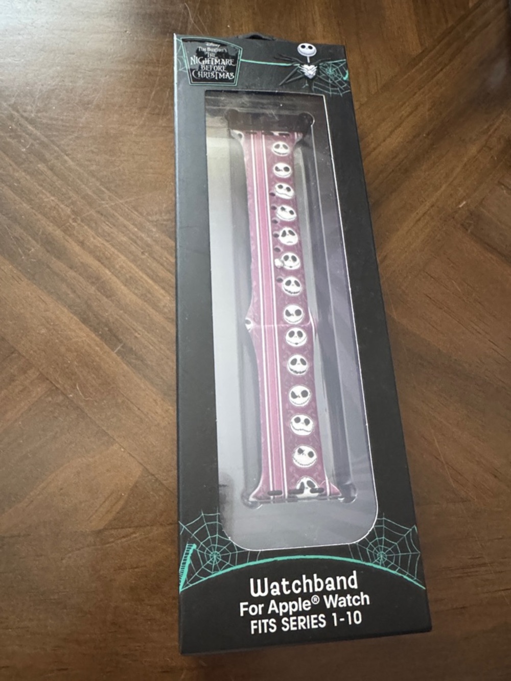 Disney Nightmare Before Christmas Apple Watch Band - Pink/Purple (NIB)